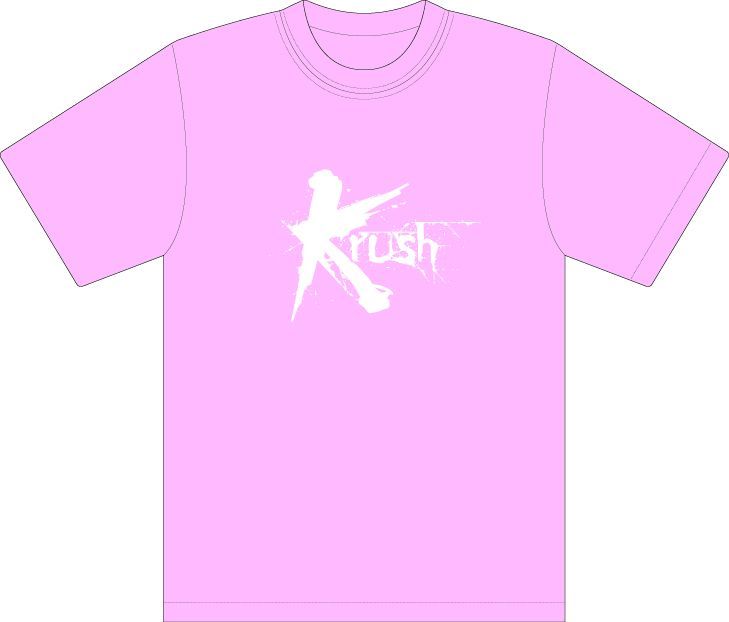 Krush ロゴTシャツ ピンク